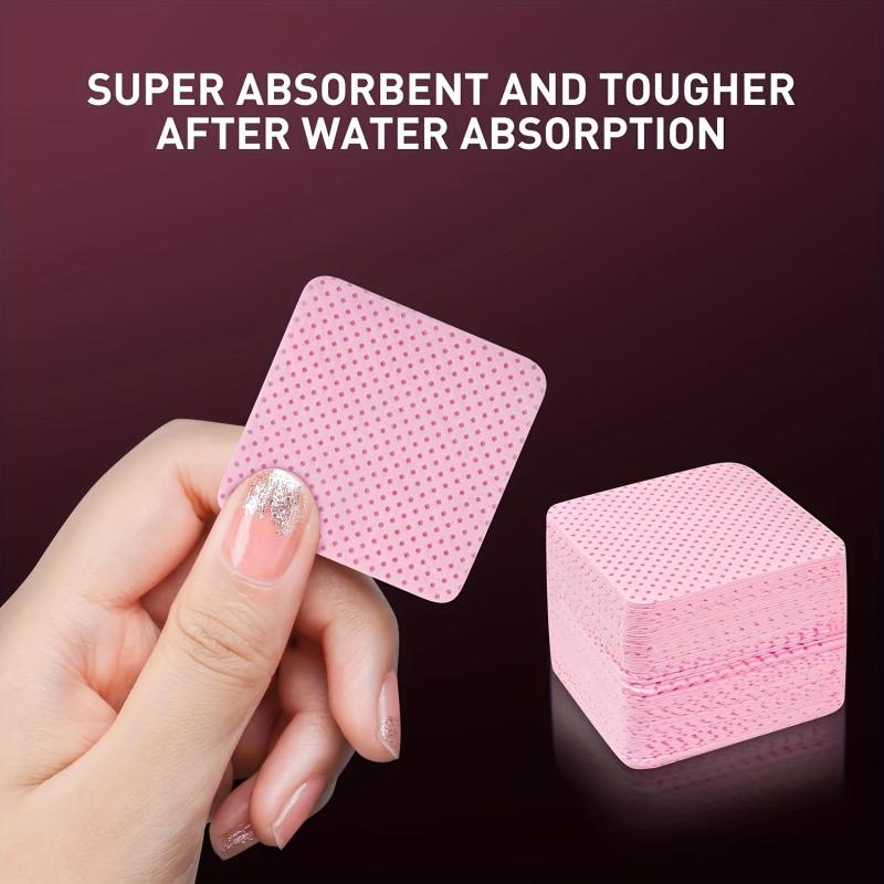 Lint Nail Wipes Nail Polish Remover Pads Pink
