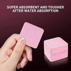 Lint Nail Wipes Nail Polish Remover Pads Pink