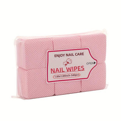 Lint Nail Wipes Nail Polish Remover Pads Pink