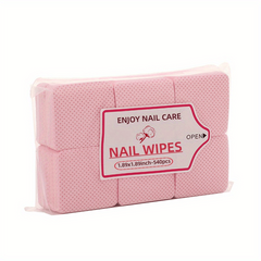 Lint Nail Wipes Nail Polish Remover Pads Pink