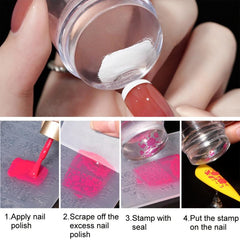 Silicone Nail Stamper for Easy Nail Printing