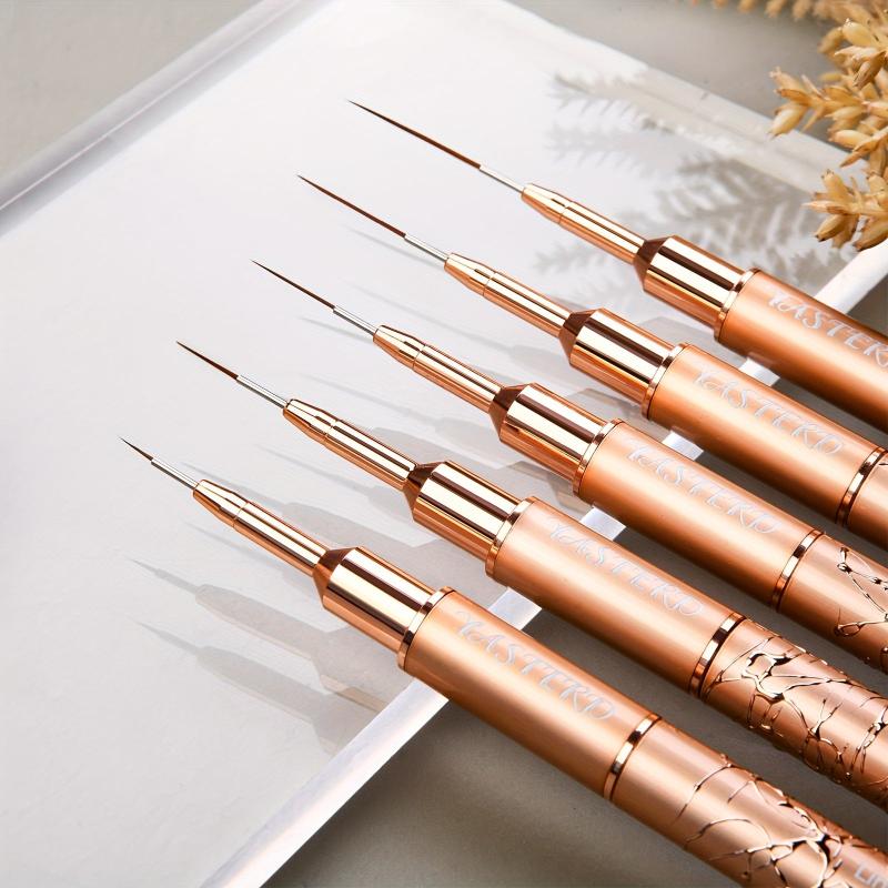 Fine Nail Art Brushes for Thin Lines Tiny Details and Delicate Coloring