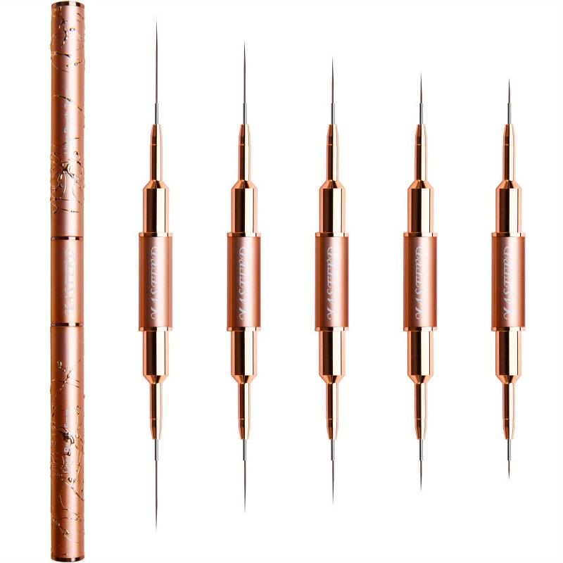 Fine Nail Art Brushes for Thin Lines Tiny Details and Delicate Coloring