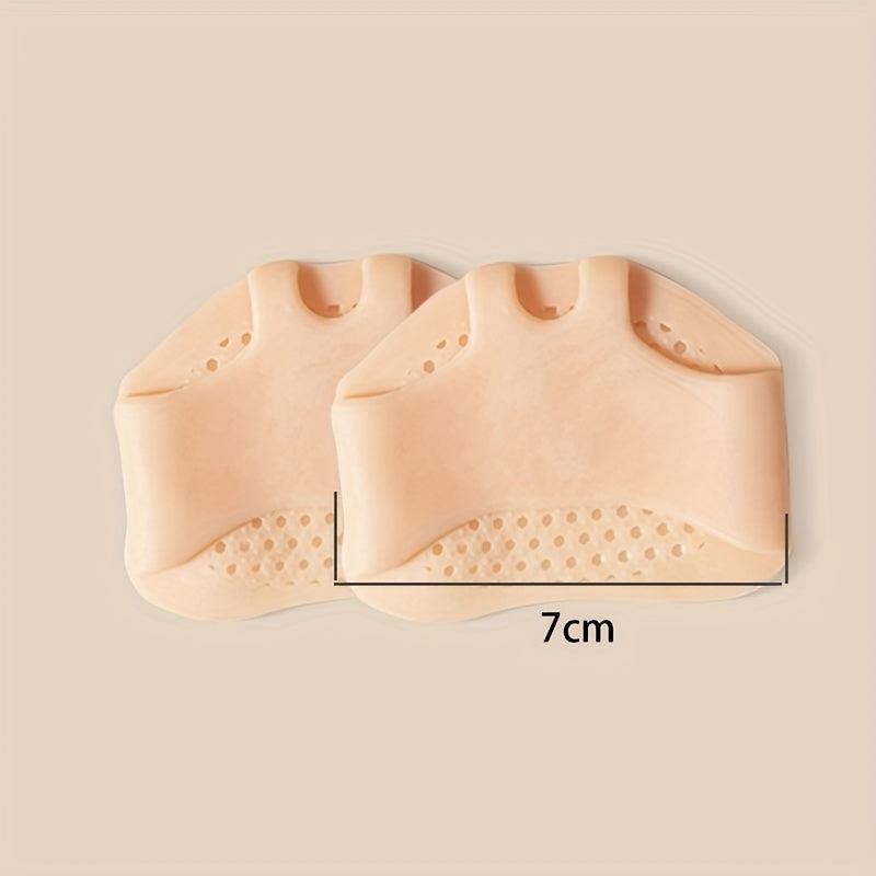 Honeycomb Front Foot Pad Anti-slip Silicone Insole 1Pair