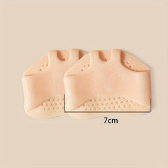 Honeycomb Front Foot Pad Anti-slip Silicone Insole 1Pair