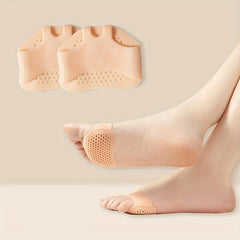 Honeycomb Front Foot Pad Anti-slip Silicone Insole 1Pair