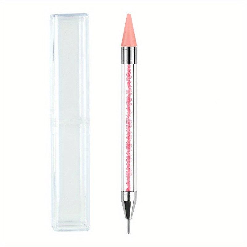 Dual Ended Nail Rhinestone Picker Pen for DIY Nail Art