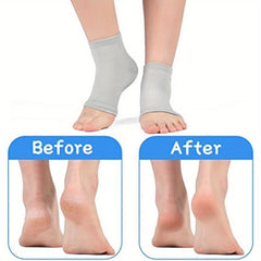 Moisturizing Heel Sock for Women - Spa Gel for Cracked Dry Heel - Gift for Mom