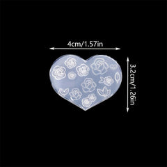 3D Nail Art Silicone Molds Flowers Letters Hearts Shells