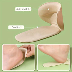 T-shaped Heel Pad Silicone Heel Grips Anti Slip Inserts