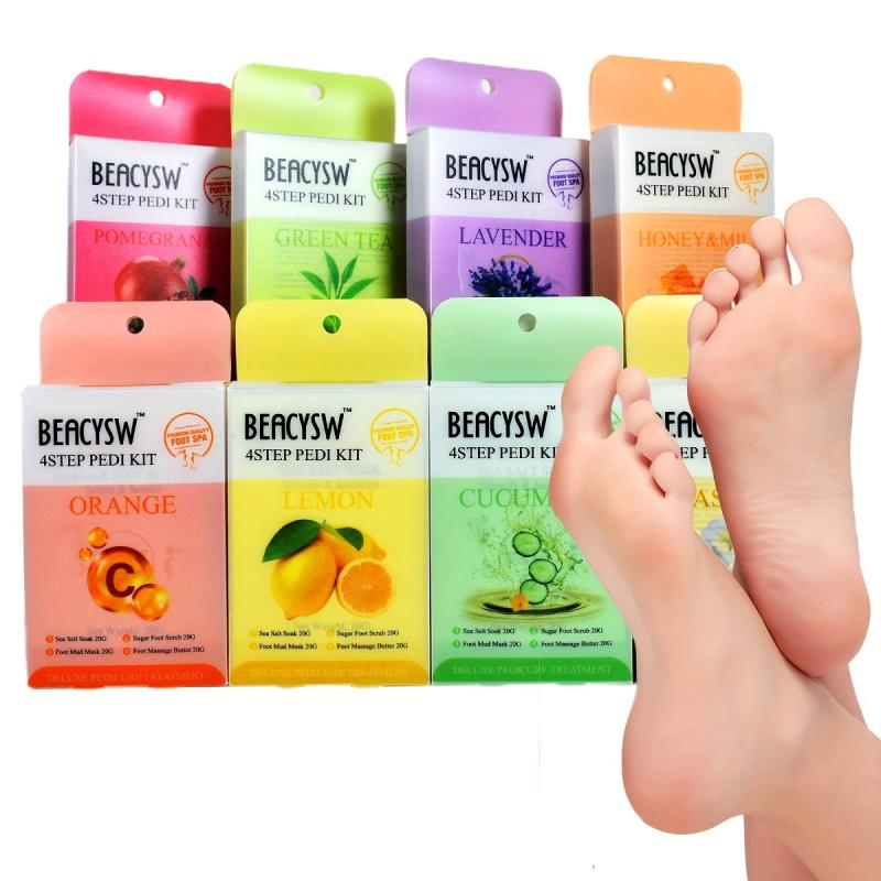 4 Step Pedicure Kit for Dry Feet