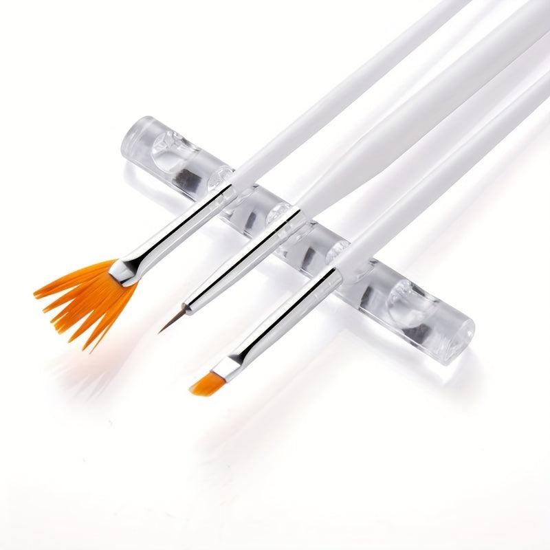 Acrylic Brush Holder Pen Brush Stand Brush Rest For 5 Nail Pens