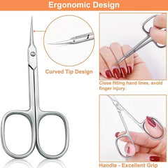Cuticle Scissors 1mm Superapex Extra Fine Manicure Pedicure Curved Blade