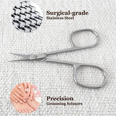 Cuticle Scissors 1mm Superapex Extra Fine Manicure Pedicure Curved Blade