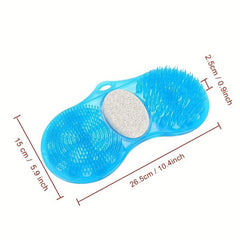 Dual Shower Foot Scrubber Massager with Pumice Stone