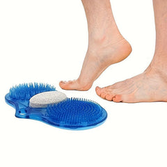 Dual Shower Foot Scrubber Massager with Pumice Stone