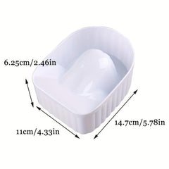 Nail Art Soak Bowl Acrylic Gel Nails Soaking Tray Hand Spa Bowl