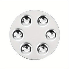 Stainless Steel Nail Art Palette Round Butterfly Heart Shape Finger Ring Palette
