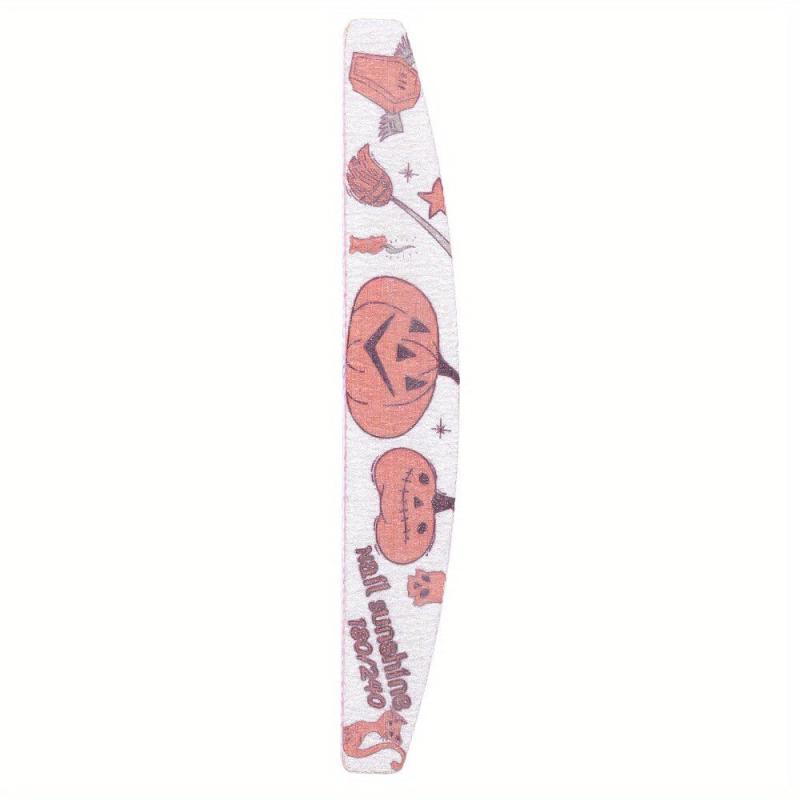 Halloween Printed Scrub Nail File Washable Double Sided Nail File
