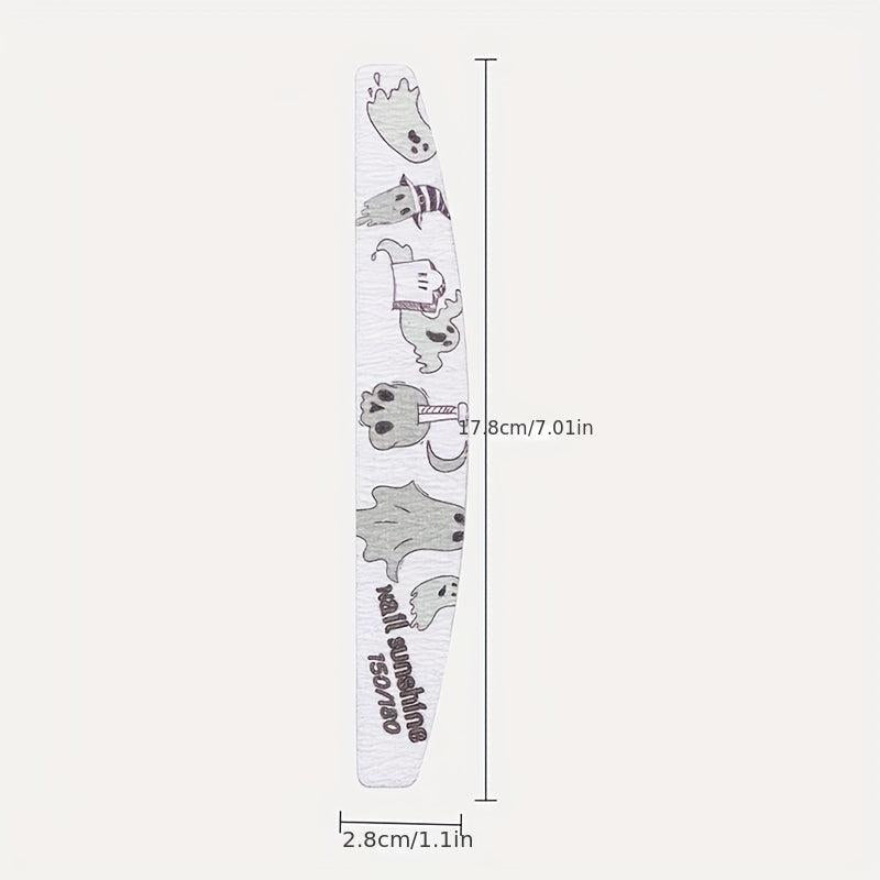 Halloween Printed Scrub Nail File Washable Double Sided Nail File