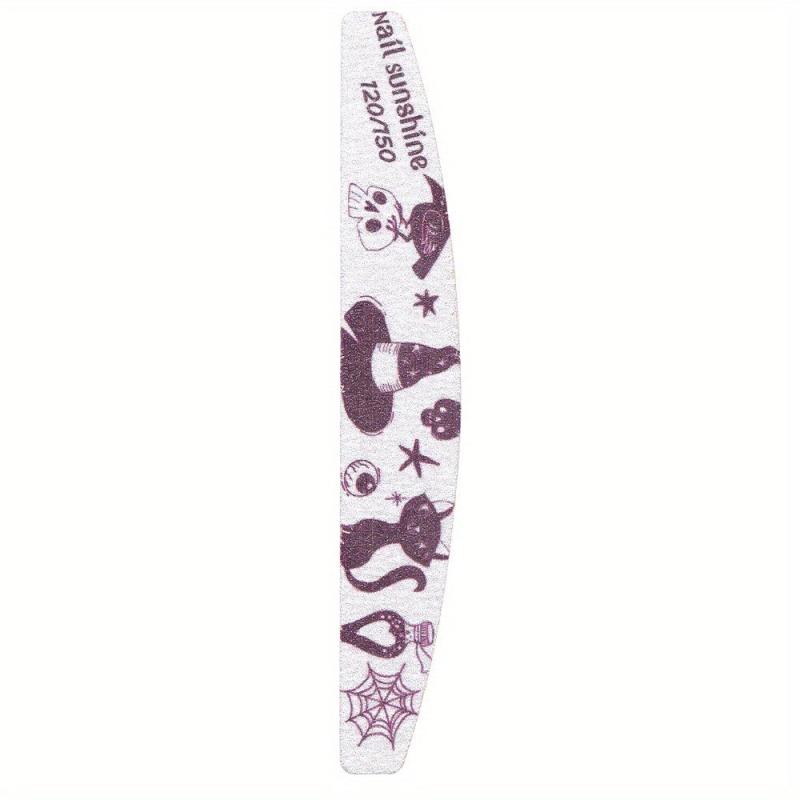 Halloween Printed Scrub Nail File Washable Double Sided Nail File