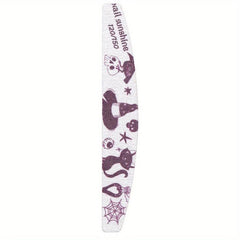 Halloween Printed Scrub Nail File Washable Double Sided Nail File