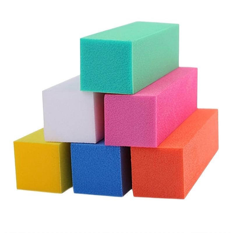6 pcs Colorful Nail Buffer Sanding Block for Acrylic and Polygel Nails