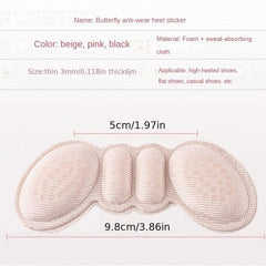2pcs Women's High Heel Insoles Adhesive Pads Pain Relief Foot Care Soft Comfort