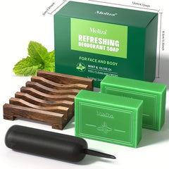 Peppermint & Olive Soap for Face Body Hand Foot Cleansing