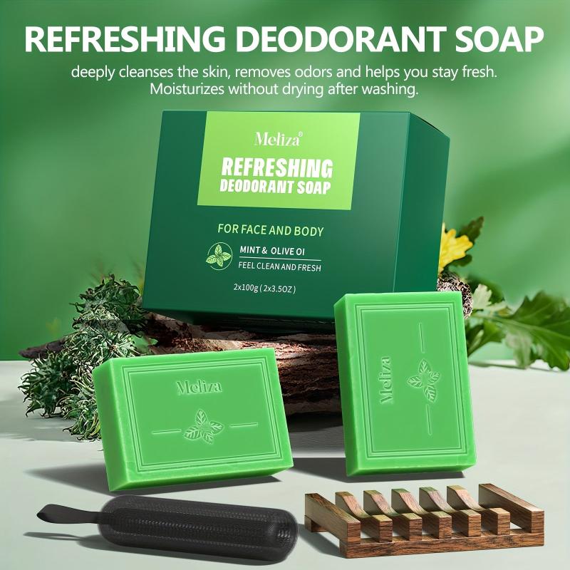 Peppermint & Olive Soap for Face Body Hand Foot Cleansing