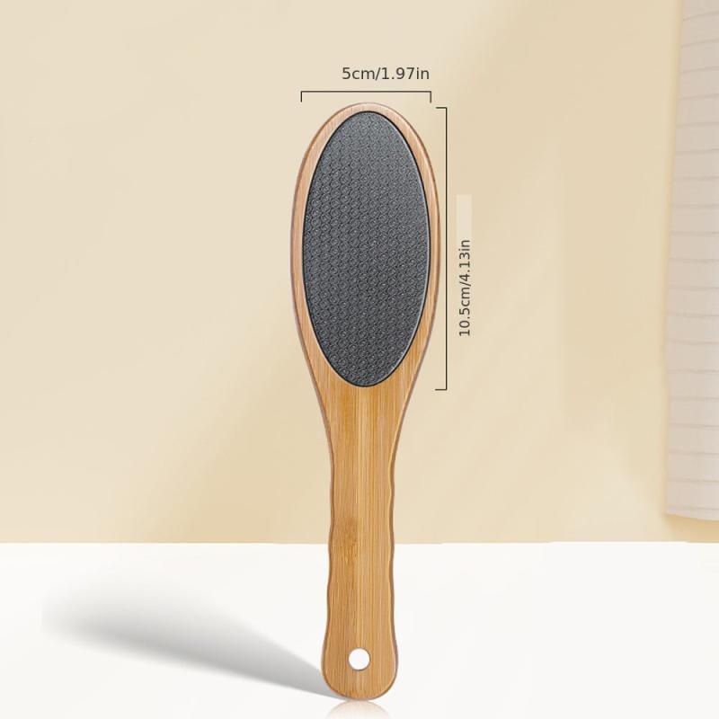 Wooden Glass Foot File for Painless Callus Removal - Wet and Dry Use