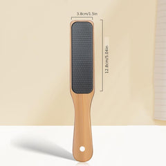Wooden Glass Foot File for Painless Callus Removal - Wet and Dry Use