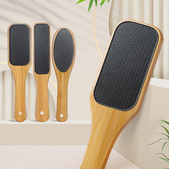 Wooden Glass Foot File for Painless Callus Removal - Wet and Dry Use