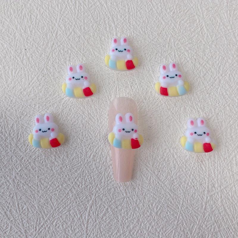 Bunny Nail Art Charms - DIY Nail Salon Accessories