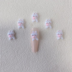 Bunny Nail Art Charms - DIY Nail Salon Accessories