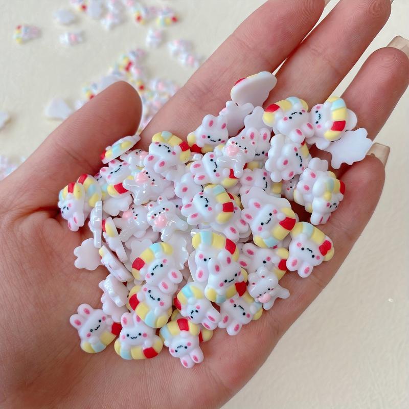 Bunny Nail Art Charms - DIY Nail Salon Accessories