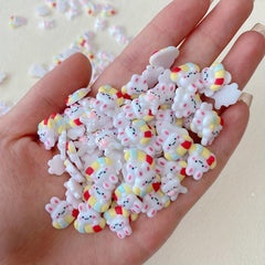 Bunny Nail Art Charms - DIY Nail Salon Accessories