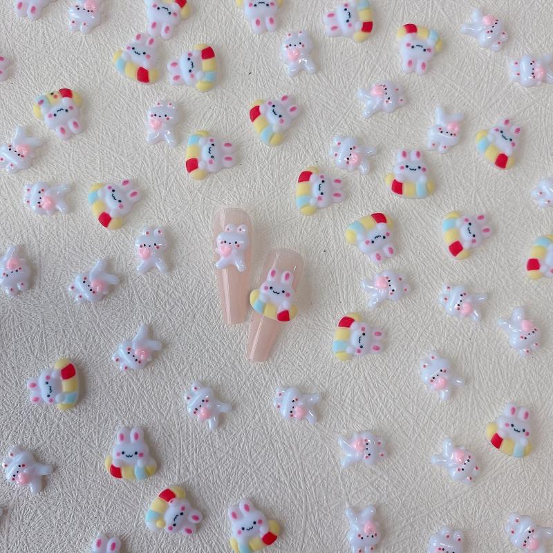 Bunny Nail Art Charms - DIY Nail Salon Accessories