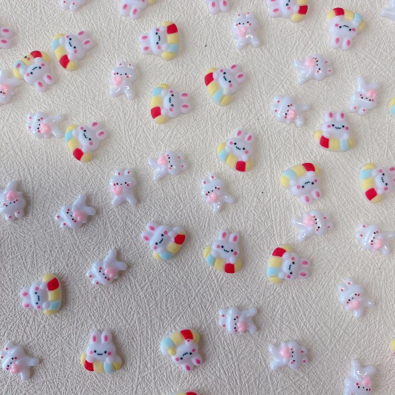 Bunny Nail Art Charms - DIY Nail Salon Accessories