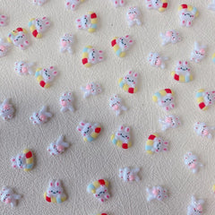 Bunny Nail Art Charms - DIY Nail Salon Accessories