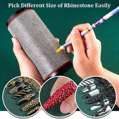 4 Colors Rhinestone Dotting Pencils for Nail Art Gem Picking