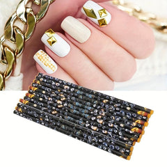 4 Colors Rhinestone Dotting Pencils for Nail Art Gem Picking