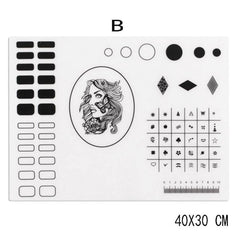 Foldable Washable Nail Art Tools Silicone Pad Stamping Pad