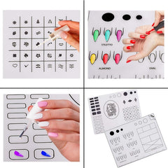 Foldable Washable Nail Art Tools Silicone Pad Stamping Pad