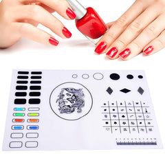 Foldable Washable Nail Art Tools Silicone Pad Stamping Pad