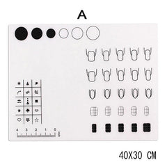 Foldable Washable Nail Art Tools Silicone Pad Stamping Pad