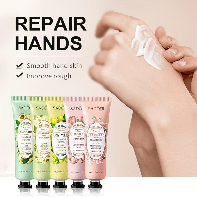 Natural Plants Hand Cream Moisturizing Set for Men and Women