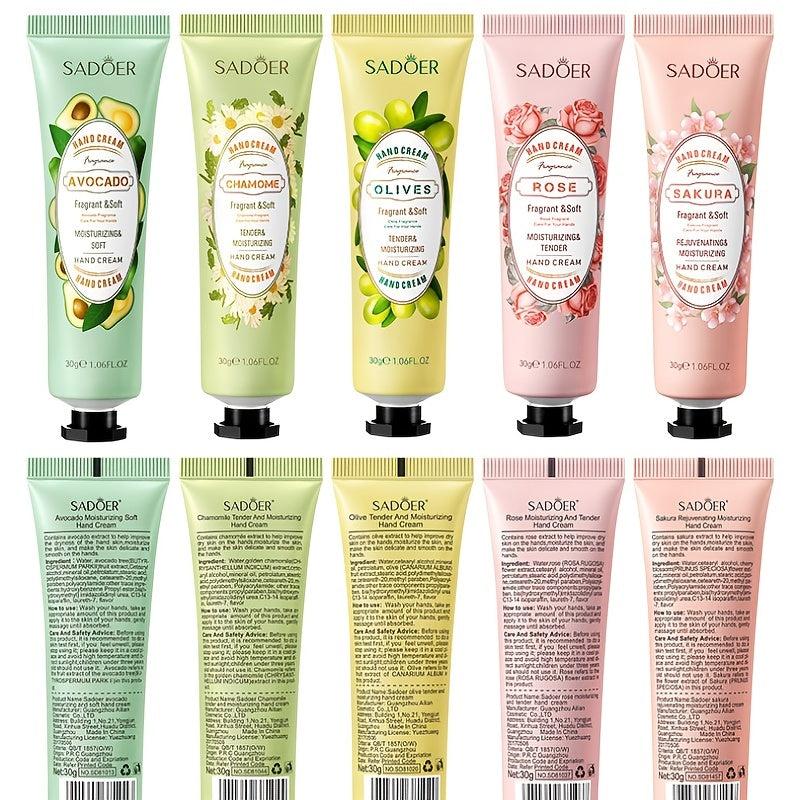 Natural Plants Hand Cream Moisturizing Set for Men and Women