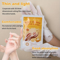 Honey&Milk Hand Mask: Deeply Moisturize & Soften Hands