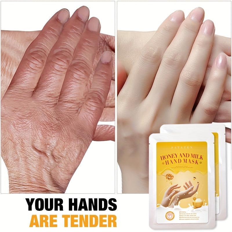 Honey&Milk Hand Mask: Deeply Moisturize & Soften Hands